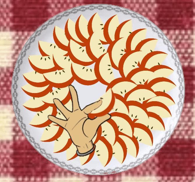 Not enough apple slices