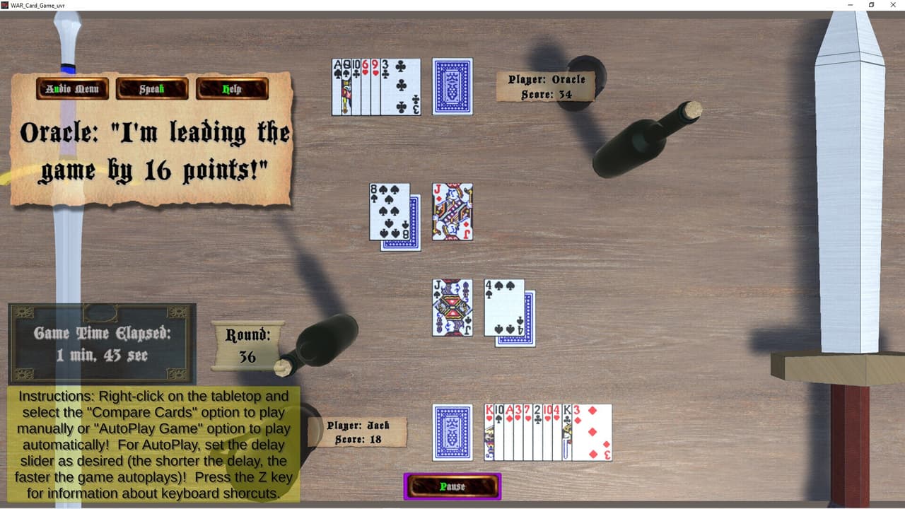 WAR Card Game_uvr screenshot 2