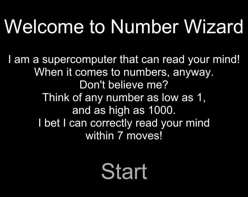 Number Wizard (HandsomeHarvey)