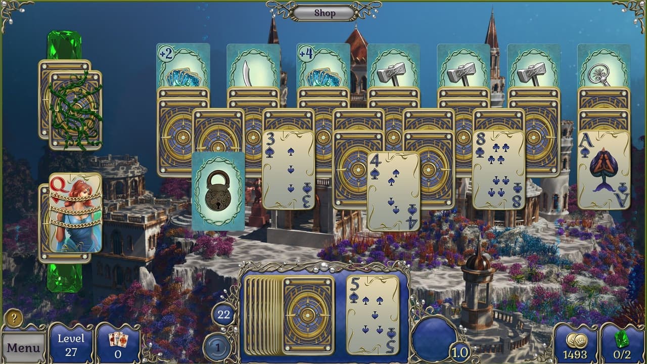 Jewel Match Atlantis Solitaire 3 - Collectors Edition screenshot 2