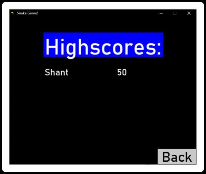 Snake Game! (Shant!)