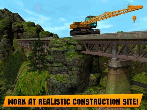Bridge Builder: Crane Driving Simulator 3D screenshot 3