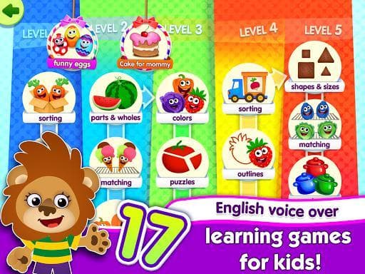 FunnyFood Kindergarten learning games for toddlers screenshot 6