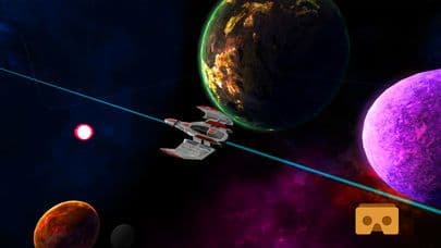 VR Roller Coaster Space ship tour for google cardboard screenshot 2