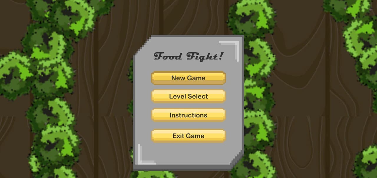 Food Fight 2D Shooter