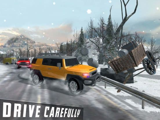 Snow Driving Simulator - FJ 4x4 Cruiser Driving screenshot 2