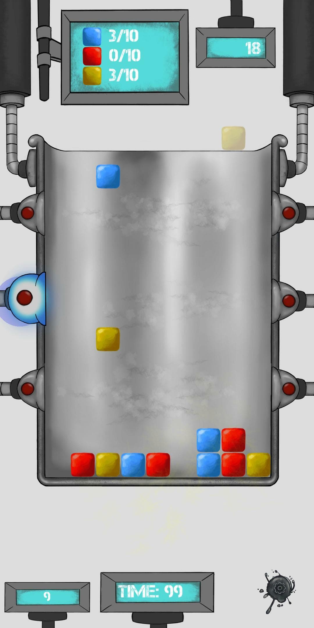 Suction Paint Labs: Match 3 Physics Block Game