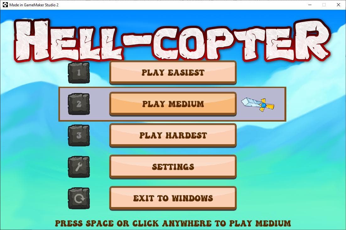 Hell-Copter - Accessible Game - Simple Control System screenshot 2