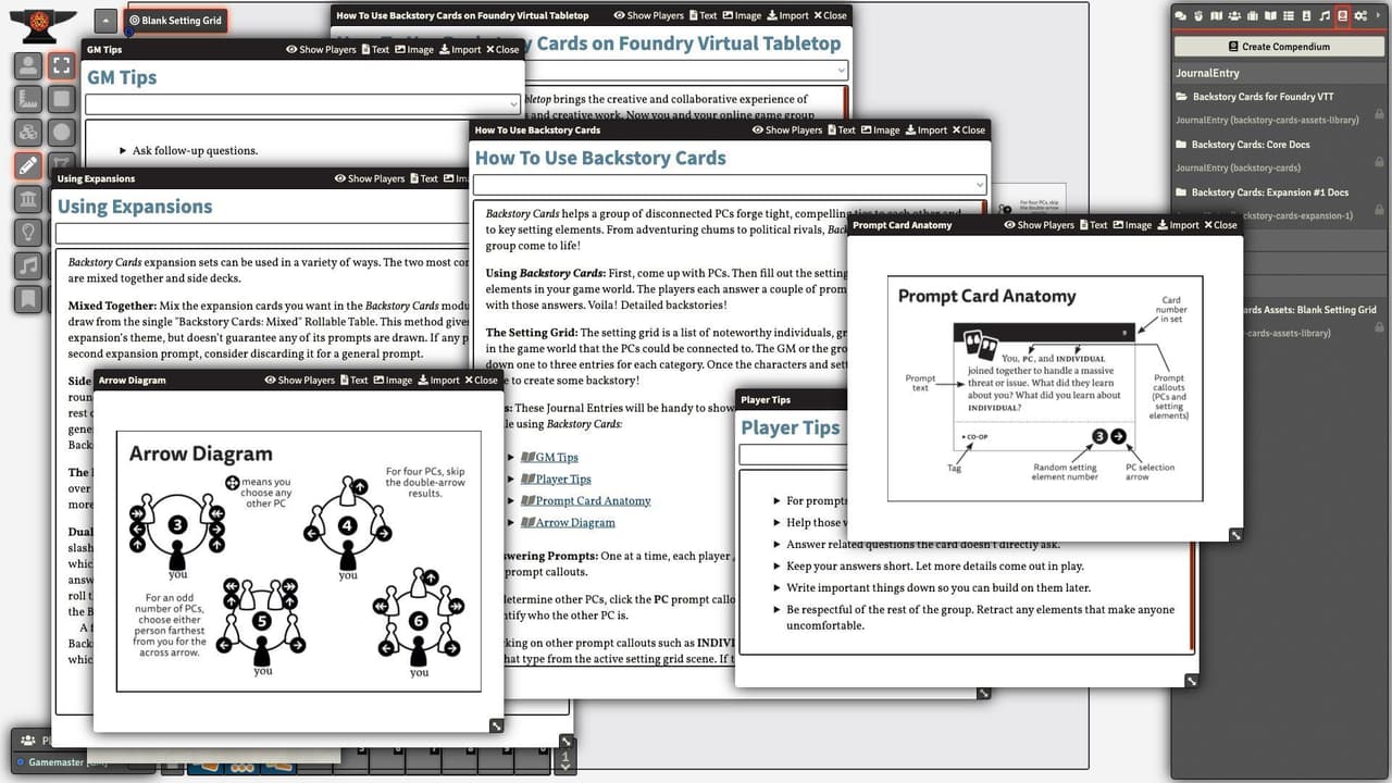 Backstory Cards: Expansion Pack #1 for Foundry VTT