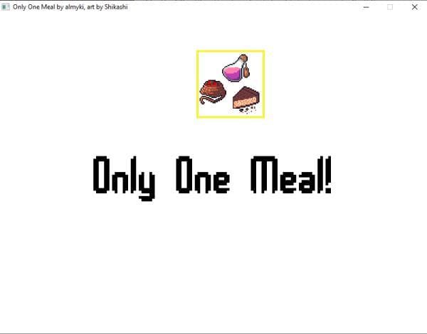 Only One Meal: A Cook-Crafter Puzzle