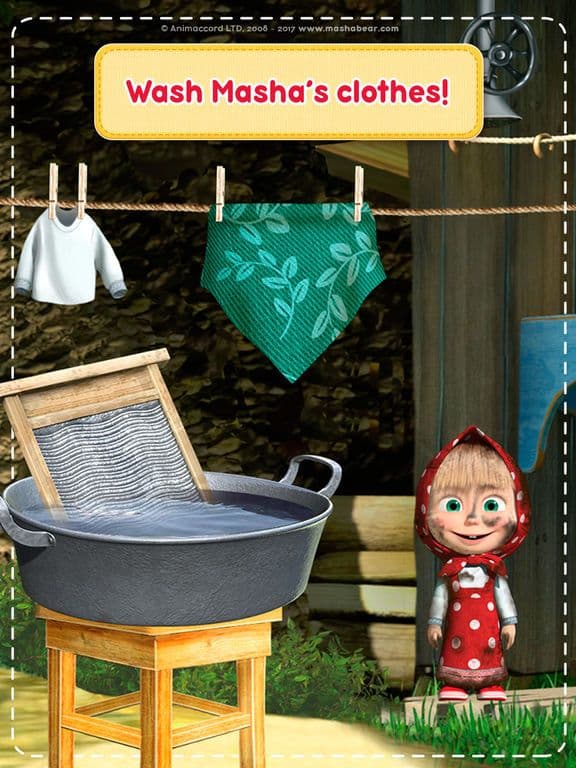 Masha and the Bear Clean House