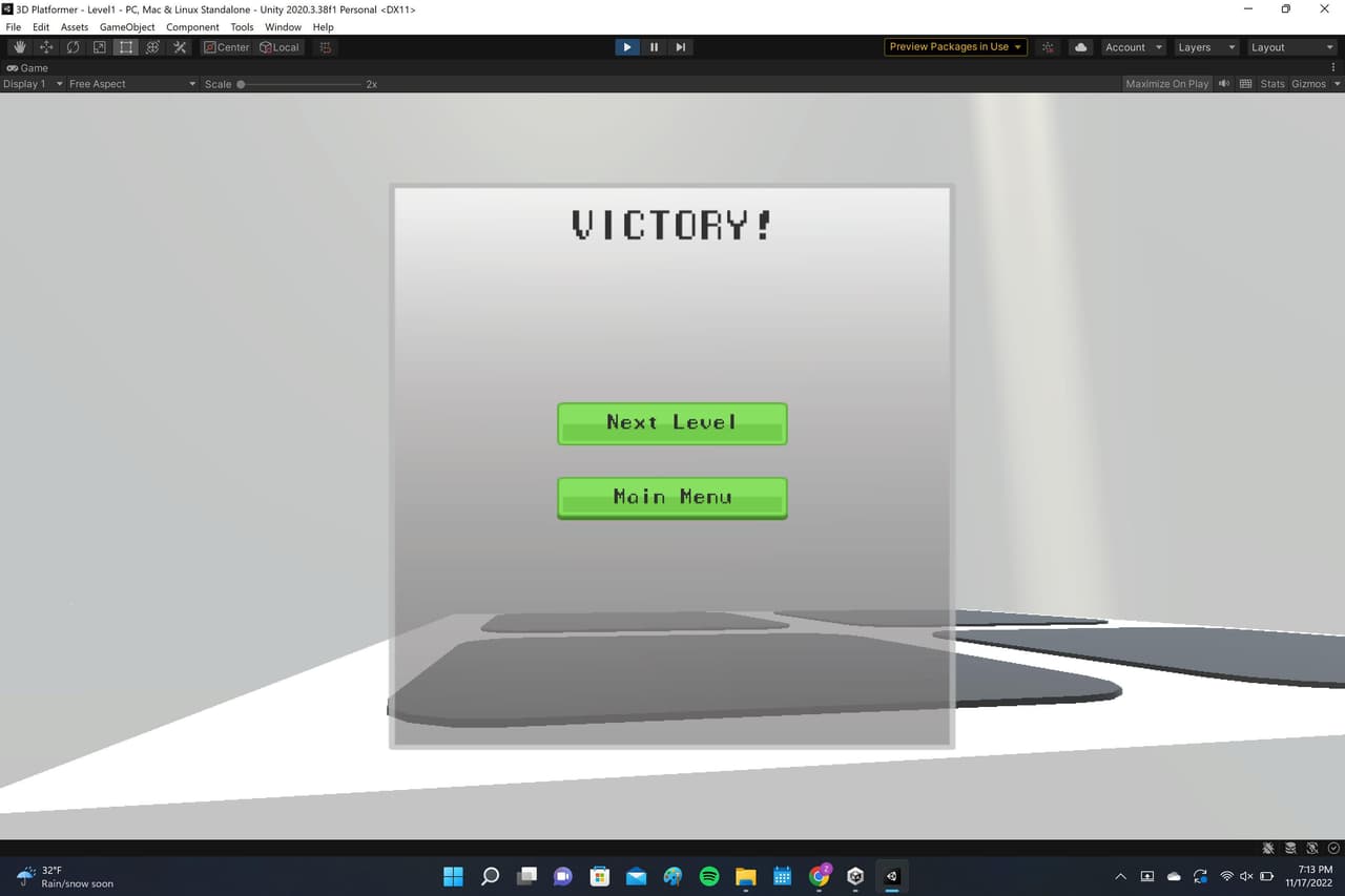 3D Platformer (mcken288) screenshot 4