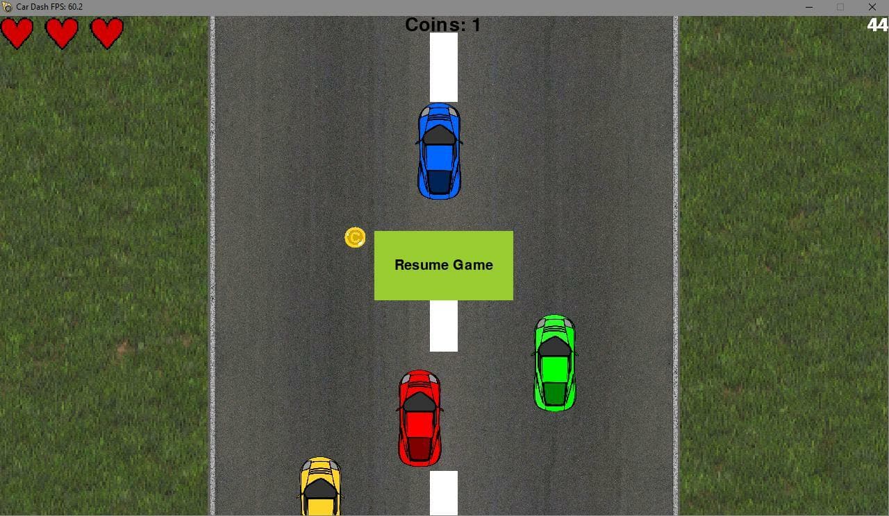 Car Dash - PyGame Creation