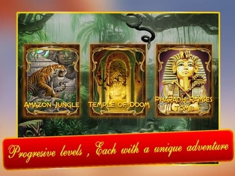 Amazon Jungle raider progressive AAA slots bonanza screenshot 3