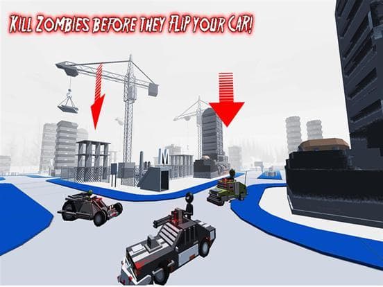 Stickman Car: Zombie Shooting screenshot 3