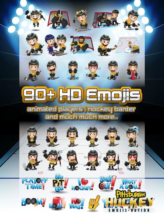 Pittsburgh Hockey Emojis screenshot 2
