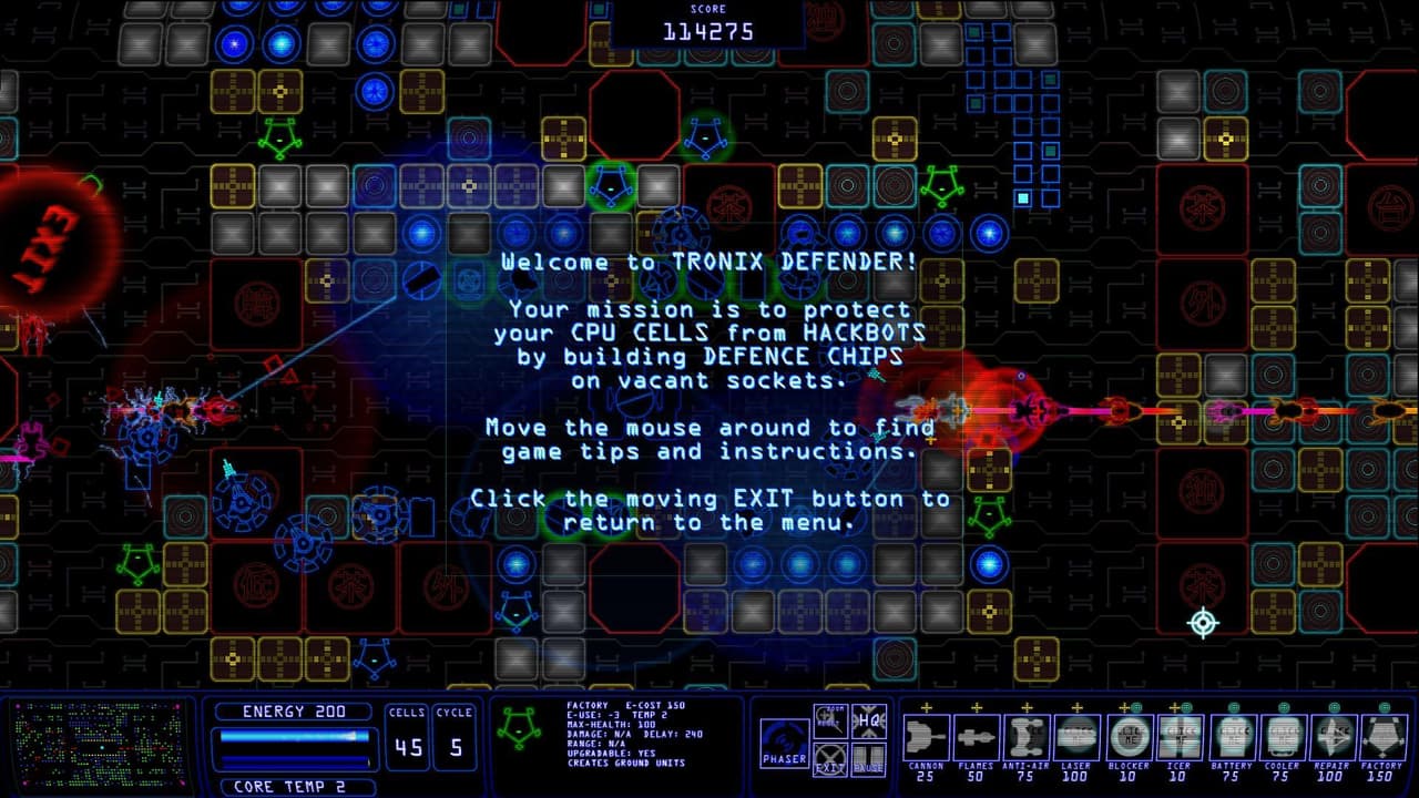 Tronix Defender (itch) screenshot 2