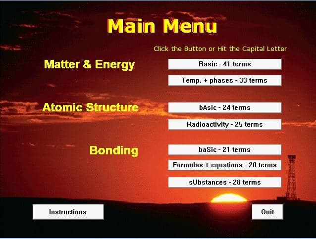 Chem-Words Review - Set 1 screenshot 3