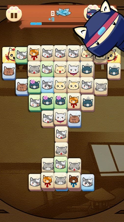 Hungry Cat Mahjong HD screenshot 4