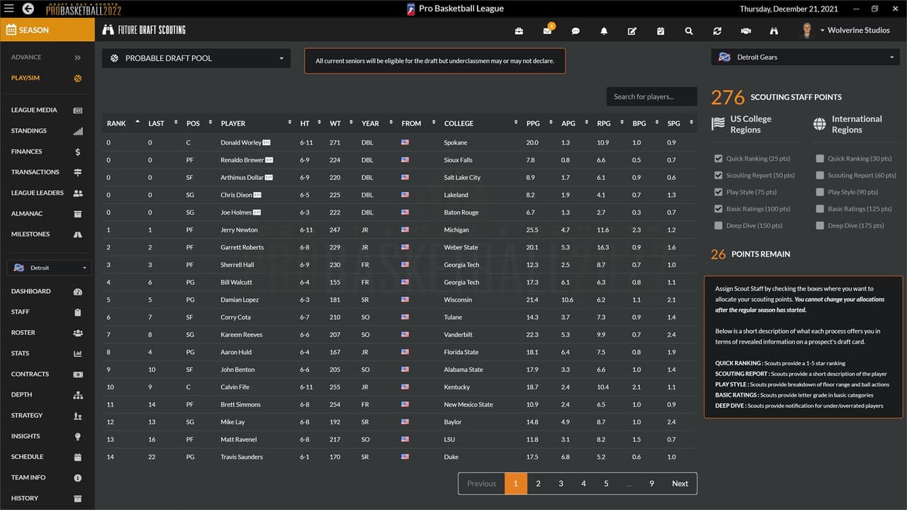 Draft Day Sports: Pro Basketball 2022 screenshot 6