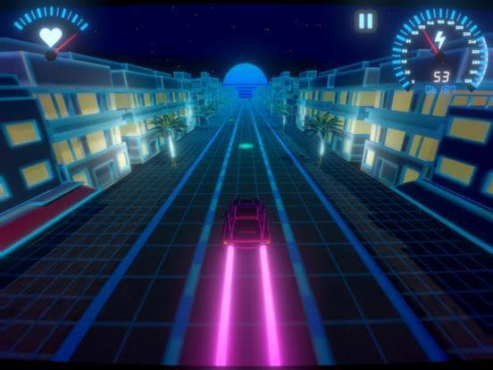 OverDrive - Synthwave Racer screenshot 4
