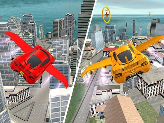 Sports Flying car Flight-Aeroplane Simulator 2017 screenshot 3