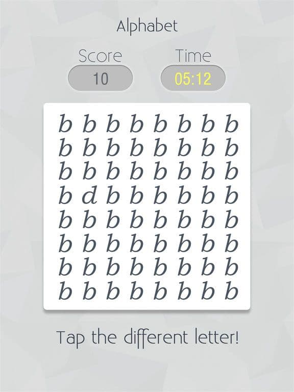 Spot It! – spot the color shade & different letter screenshot 5
