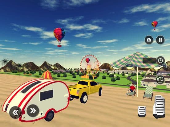 Camper Trailer Truck Driving screenshot 2