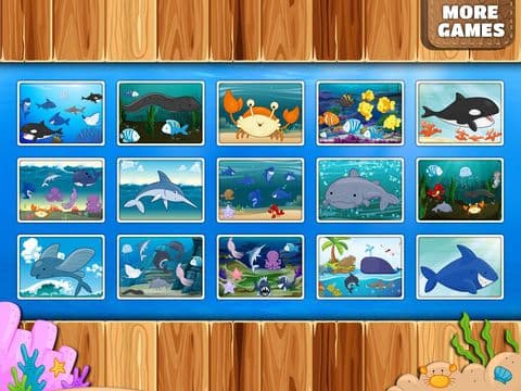 Aquatic Animals - An educational Ocean puzzle for toddlers and kids screenshot 6