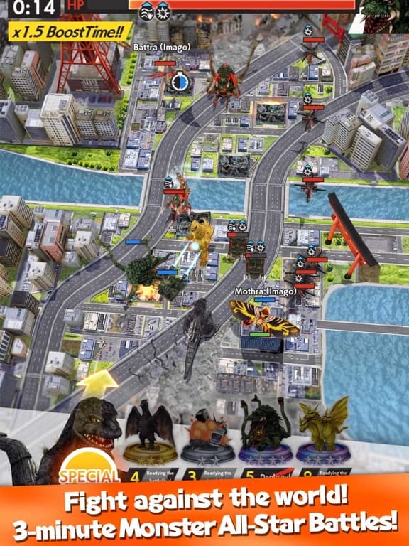 GODZILLA BATTLE LINE screenshot 2