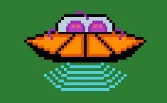 Pixel art alien UFO pack screenshot 2