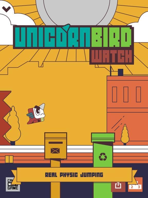 Unicorn Bird Watch: retro jump screenshot 2