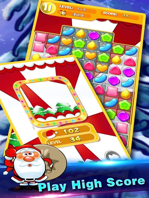 Candy Bubble Crush Christmas Edition- Most popular time killer sweet casual game