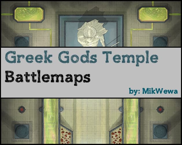 Ancient Greek Gods Temple Battlemaps