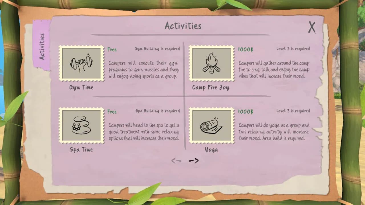 Gym Camp Simulator