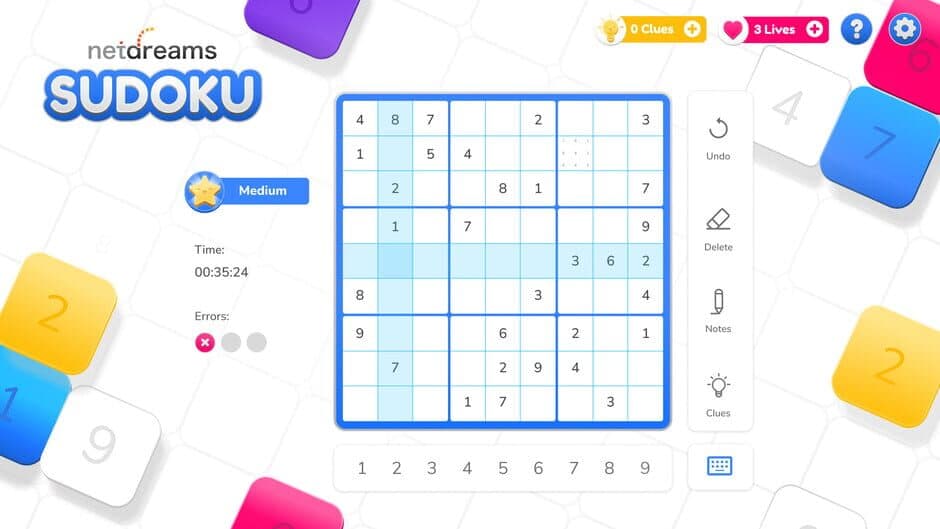Netdreams Sudoku screenshot 3