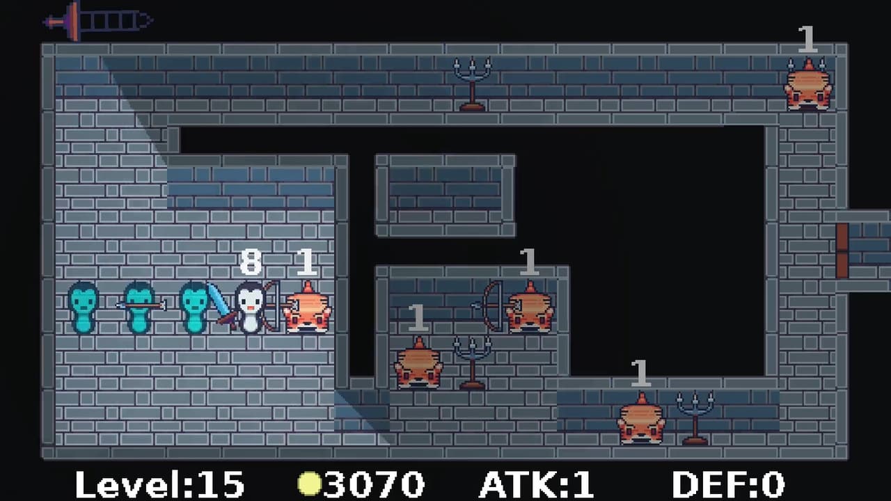 Strategy game but with a penguin who has a sword screenshot 4