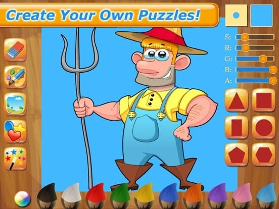 Farm Animals - Puzzle for kids