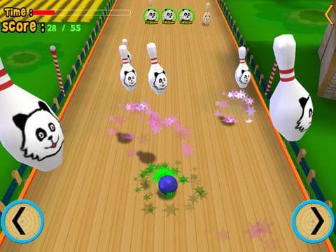 pandoux crazy bowling for kids - free game screenshot 3