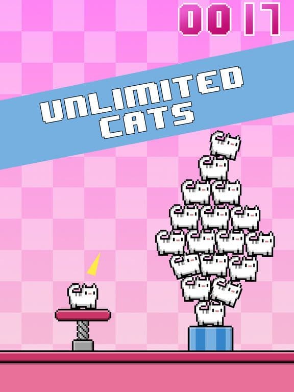 Cat-A-Pult: Endless stacking of 8-bit kittens screenshot 5