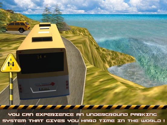 Tourister Bus driver 3D Parking: hill city screenshot 2