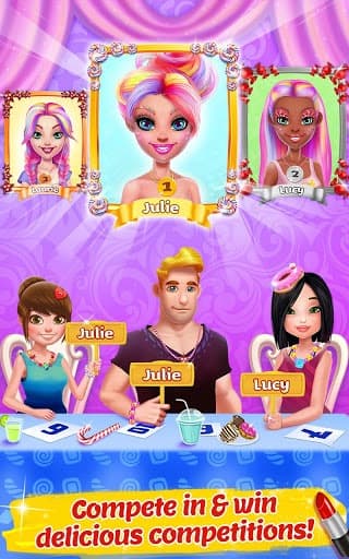 Candy Makeup Beauty Game - Sweet Salon Makeover screenshot 3