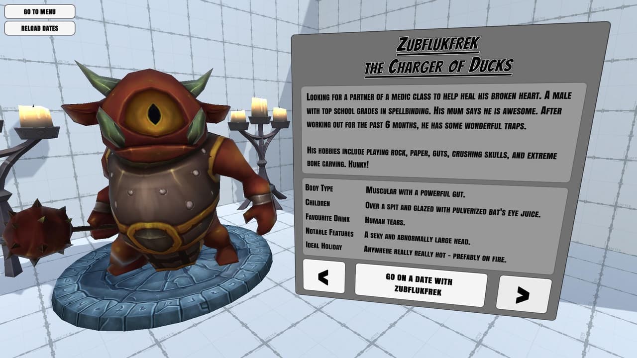 Monstrously Hunky: Monster Dating Sim (LD41) screenshot 6