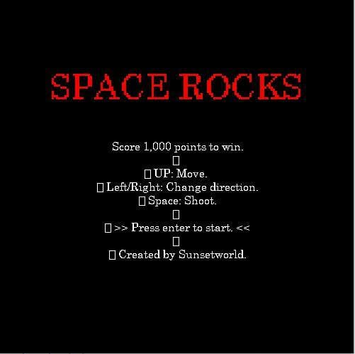 Space Rocks Basic