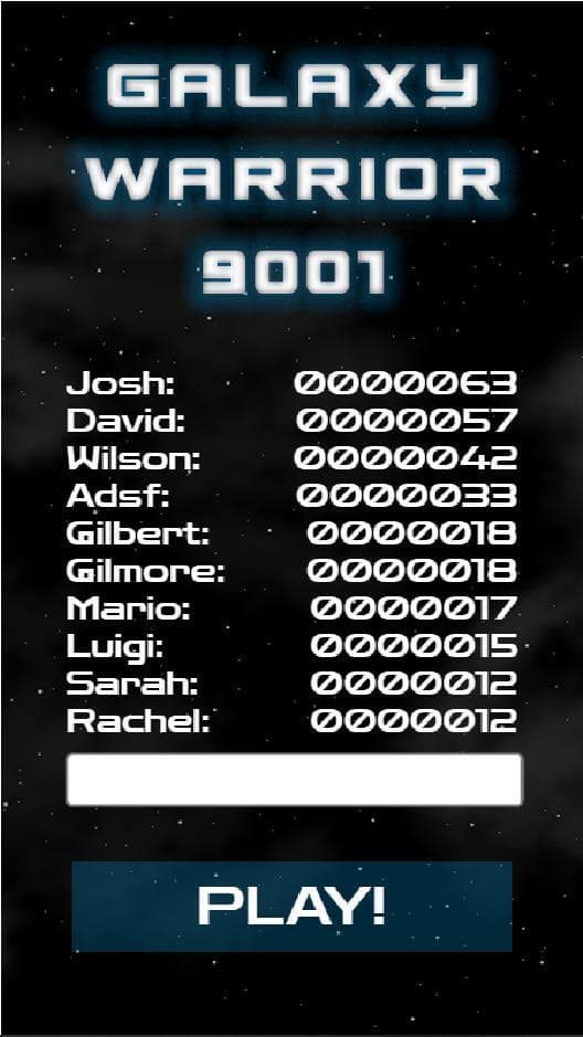 Galaxy Warrior 9001