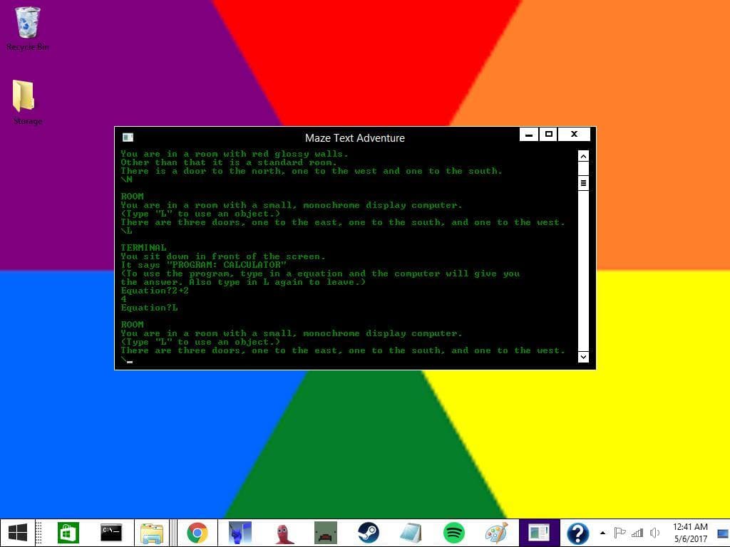 Maze Text Adventure