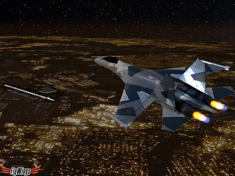 Flight Simuator New York FlyWings Night Fly 2015 Free screenshot 5