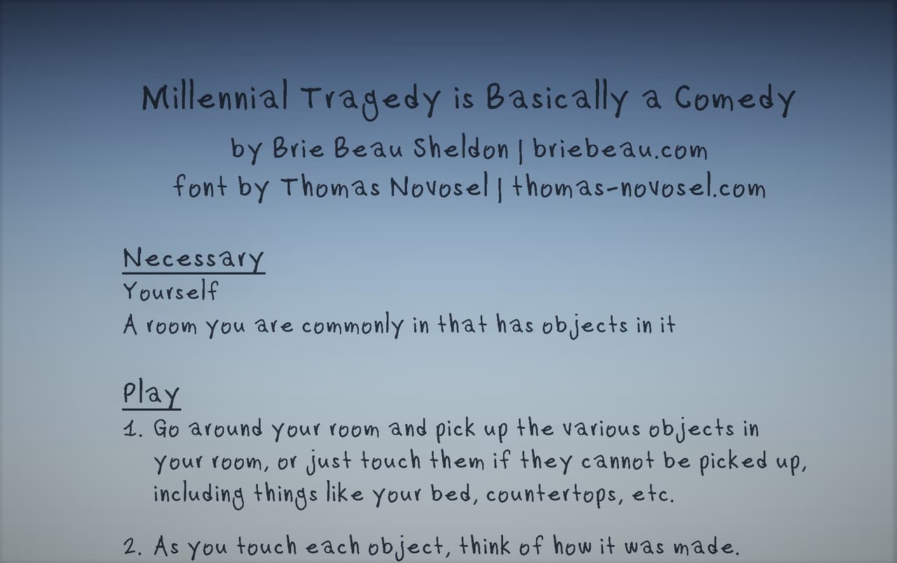 Millennial Tragedy is Basically a Comedy