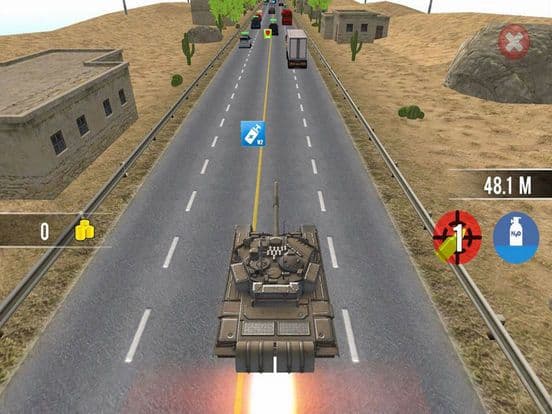 Crazy Tank: Traffic Speed screenshot 3