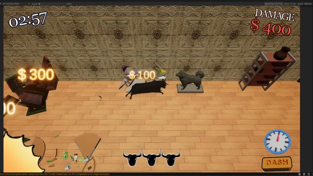 Bull In A China Shop (Second Quest Games, MrFunkyland, Tiny Moon Studios, Yoghurt Dip, Zhou-Enxuan) screenshot 3